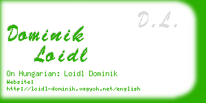 dominik loidl business card